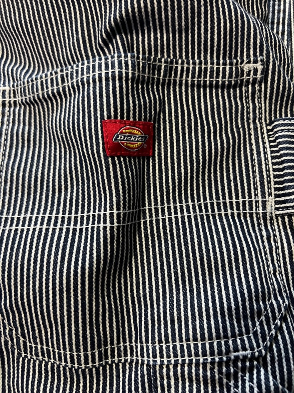 Dickies Blue and White Striped Women's Overalls Size Medium - Picture 4 of 5